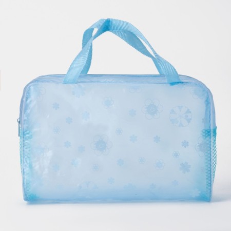 Cosmetic bag with lightning, blue color-1