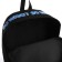 School textile backpack with print on the upper part of So what, 38x29x11 cm, black color is black