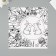 Scrapbooking paper "Cute bunnies" density 180 grams set 5 pcs 30.5x32 cm