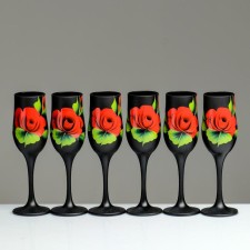 Set of glasses for champagne 