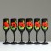 Set of glasses for champagne "Zhostovo" 6 pcs, 180 ml