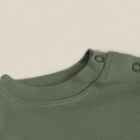 T -shirt with DL. Slee Sl Home Growth 74-80 cm, col. olive-5
