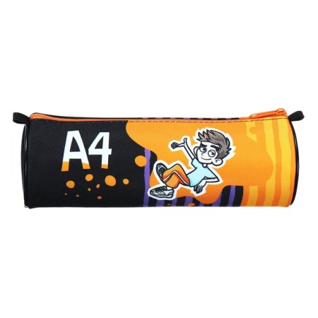 Penal-tobus soft 70 x 210 mm, Hatber "Vlad A4" Black/Orange NPT42137-2