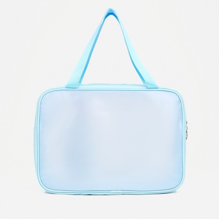 Cosmetic bag with lightning, blue color-1