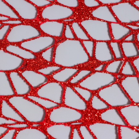 Flower packaging "Pautinka with glitter" red, 48 cm x 4.5 m-4