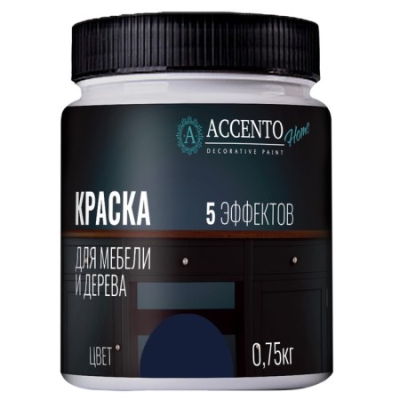 Furniture and wood “Black Indigo”, half -water, 0.75 kg