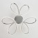 Lozanna 63W LED 4200K chrome chandelier