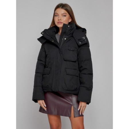 Winter jacket, size 42, black color-7
