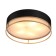 Ceiling lamp ST LUCE. SL1127.432.05. Chodo. 5x40 watts, E27, 60x60x18 cm, black color, matte gold