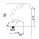 ACCOONA A4068 kitchen mixer, one -leaf, with nut, silumin, chrome