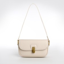 Female bag Textura, small size, milk color