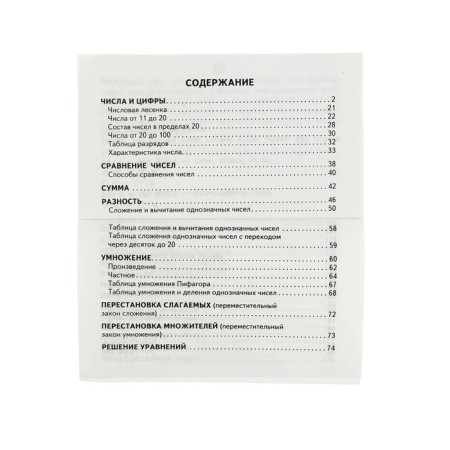 Tables in mathematics for elementary school. Uzorova O.V., Nefyodova E.A.-3