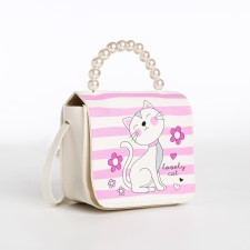 Baby bag on a magnet, milk/pink color