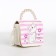 Baby bag on a magnet, milk/pink color