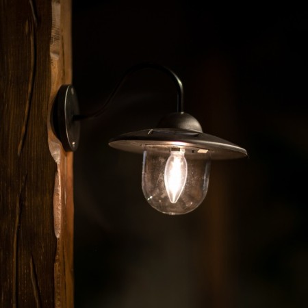 Lamp in the sun. bat. Uniel, "London", 18x18x25 cm, IP44, 1LED, T/white-5