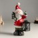 Ceramics Ceramics "Santa Claus in a red fur coat, with a flashlight and a Christmas tree" 15.5x9x30 cm