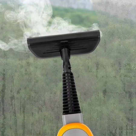 Steam mop KitFort KT-1047, 1500 W, 370 ml, cord 8 m, gray-orange-4