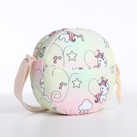 A backpack with a zipper, bag, cosmetic bag, pink color-8