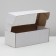 Self -charged box, with a window, white, 16 x 35 x 12 cm