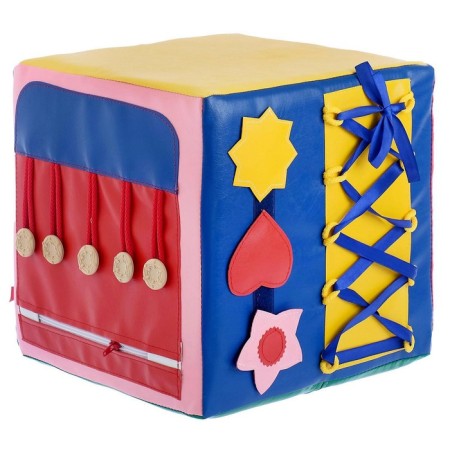 Bizikubik Developing Tactile "Cup", 30 × 30 cm, according to the Montessori method-1
