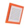 Stationary watering can, square z0152, 15x15 cm, 1 mode, plastic, orange/chrome color
