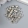 Bale (holder of d/kulon) Metal d/creativity "Shar" silver G038B759 set 30 pcs 0.9x0.4 cm