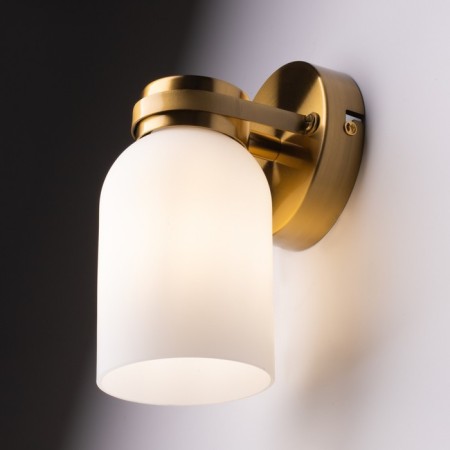 Bra Freya Fr5446WL-01BS Kamelia, 120x100x190 mm, E14, 1x40W, brass color-1