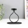 Summary Metal for 1 candle "bottle" d = 4 cm black 11x6x11.5 cm