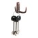 Hook furniture tundra TKD011, two -rod, copper