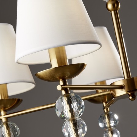 Freya FR1009CL-05BS SIDE, 710x710x600 mm ceiling lamp, E14, 5x40W, brass color-7