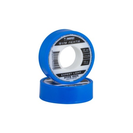FUM tape ABRO, 12 mm x 0.075 mm x 10 m, PTFE-12-007-10 -re