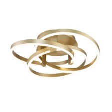 Светильник потолочный Indigo, 14002/3C Gold. 3х60Вт, LED, 4200Лм, 3000-6000К, пульт ИК, 580х580х180 мм, цвет белый матовый