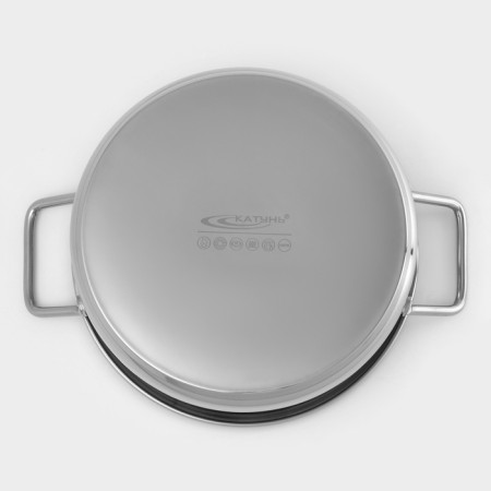 Poster "General catering", 8 l, d = 30 cm, h = 12 cm, metal cover, with a heat distribution layer, induction-3