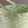 Wicker basket, d28x15x31.5cm, green, bamboo