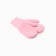 Mittens double children, pink color, rr 12