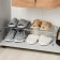 Sliding shelf for a cabinet, 36-62 × 22 × 15, color chromium