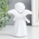 Souvenir Polystone "Baby-Angel with a heart" Snow White "mix 8.5x4x11.8 cm