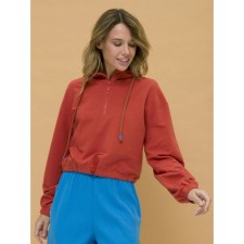 Худи женское, размер M, цвет терракотовый