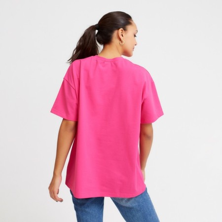 Women's T-shirt Minaku Oversize Fit: Beige color, rr 54-1