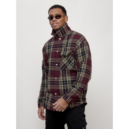 Male windbreaker, size 54, burgundy color-3