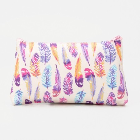 Cosmetic bag with lightning, beige color/multi -colored-1