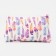 Cosmetic bag with lightning, beige color/multi -colored