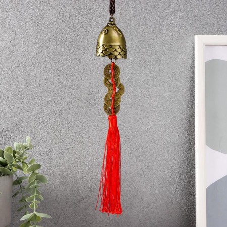Metal bell "5 coins" 1 bell 30x4.5x3.8 cm