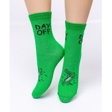 Teenage socks, size 20, green color