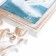 Photo frame plastic in 3 photos 10x15 cm "Lotuses" golden-white 36x27 cm