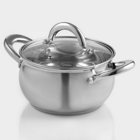Stainless steel pan of the Hyperion, 1.9 l, d = 16 cm, with a lid
