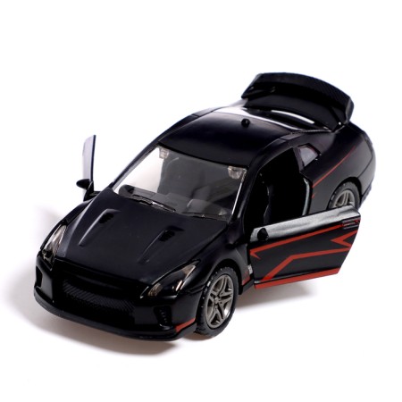 Metal machine “Night Racing”, Inertial, 1:32, Doors, sound and light effects open, black color-3