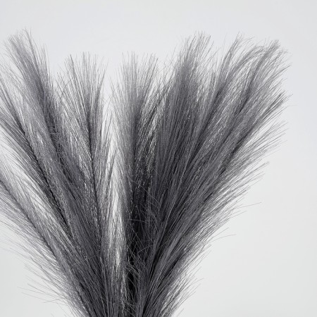Pampas artificial grass, height 43 cm, 5 brushes, dark gray color-1