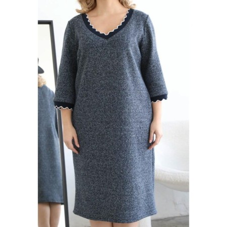 Women's dress, size 56, blue color-1