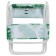 Folding stool, tropical leaves